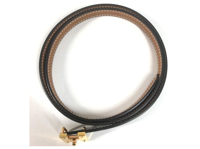 Hermès HERMES Mini H Kelly Gürtel in Epsom Swift Black Schwarz - Ansicht 11