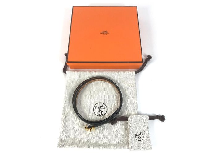 Hermès HERMES Mini H Kelly Gürtel in Epsom Swift Black Schwarz - Ansicht 12