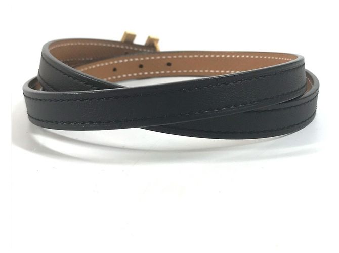 Hermès HERMES Mini H Kelly Gürtel in Epsom Swift Black Schwarz - Ansicht 2