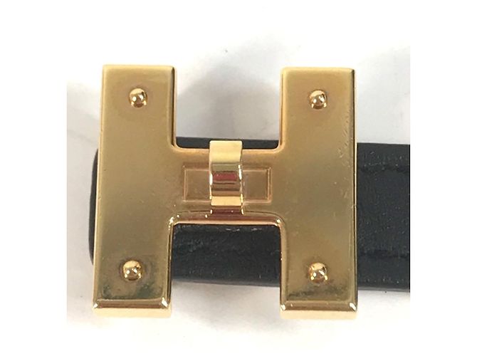 Hermès HERMES Mini H Kelly Gürtel in Epsom Swift Black Schwarz - Ansicht 3