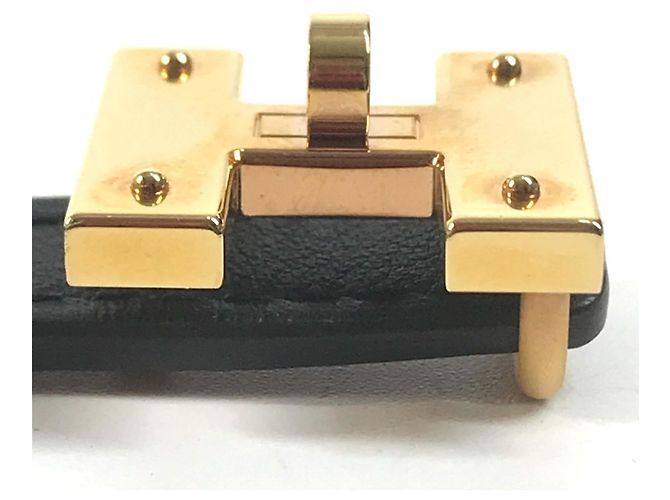 Hermès HERMES Mini H Kelly Gürtel in Epsom Swift Black Schwarz - Ansicht 5