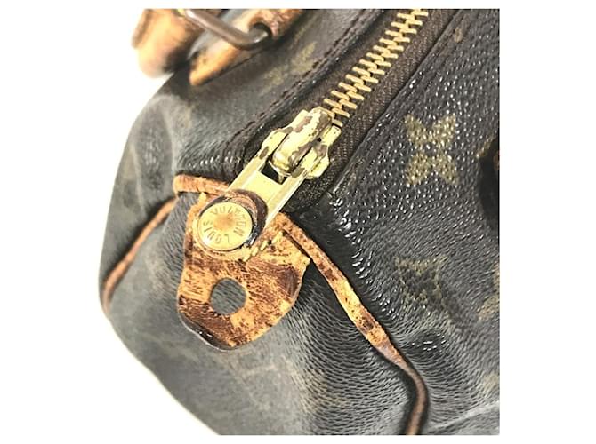 Borsa Louis Vuitton Monogram Mini Speedy Marrone Monogramma - vista 12