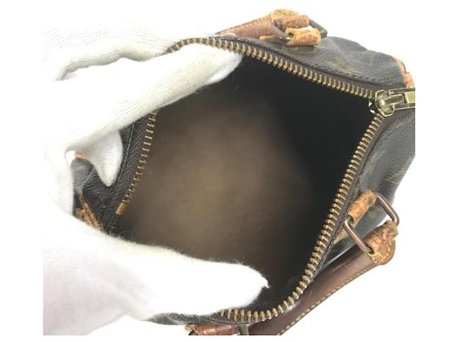 Borsa Louis Vuitton Monogram Mini Speedy Marrone Monogramma - vista 13