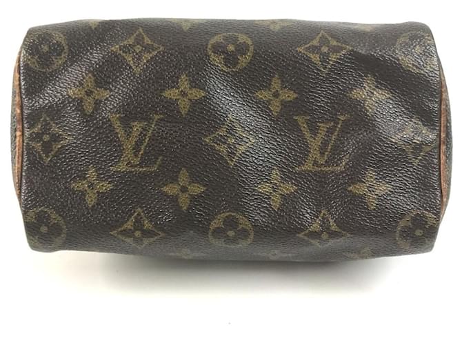 Borsa Louis Vuitton Monogram Mini Speedy Marrone Monogramma - vista 5