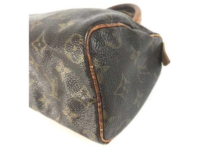 Borsa Louis Vuitton Monogram Mini Speedy Marrone Monogramma - vista 6