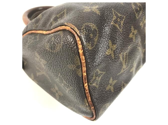 Borsa Louis Vuitton Monogram Mini Speedy Marrone Monogramma - vista 7
