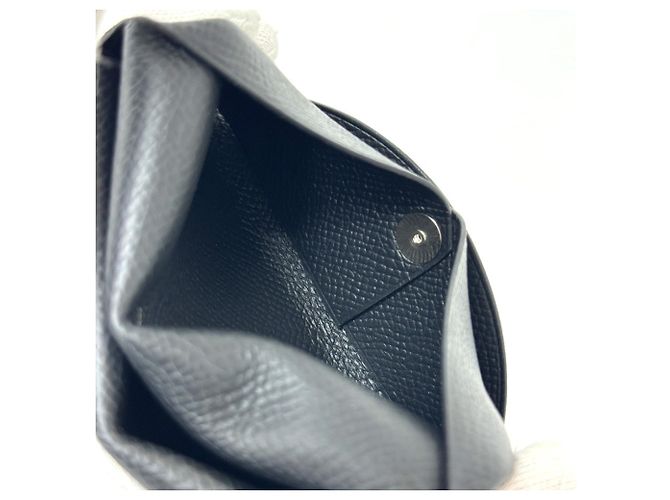Hermès Cartera de dos pliegues Hermes Calvi Duo Negro - vista 13