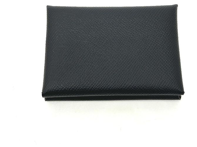 Hermès Cartera de dos pliegues Hermes Calvi Duo Negro - vista 2