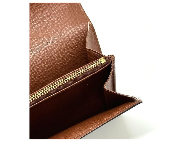 Louis Vuitton Monogram Long Wallet Braun Monogramm - Ansicht 11