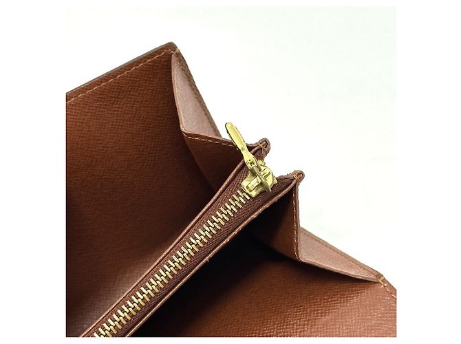 Louis Vuitton Monogram Long Wallet Braun Monogramm - Ansicht 12