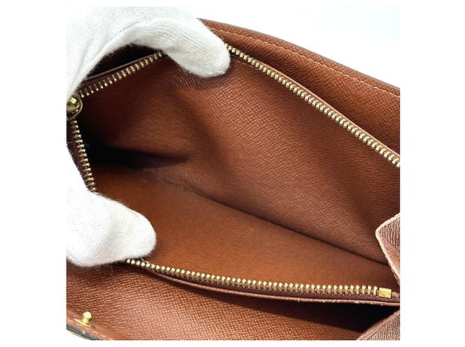 Louis Vuitton Monogram Long Wallet Braun Monogramm - Ansicht 13