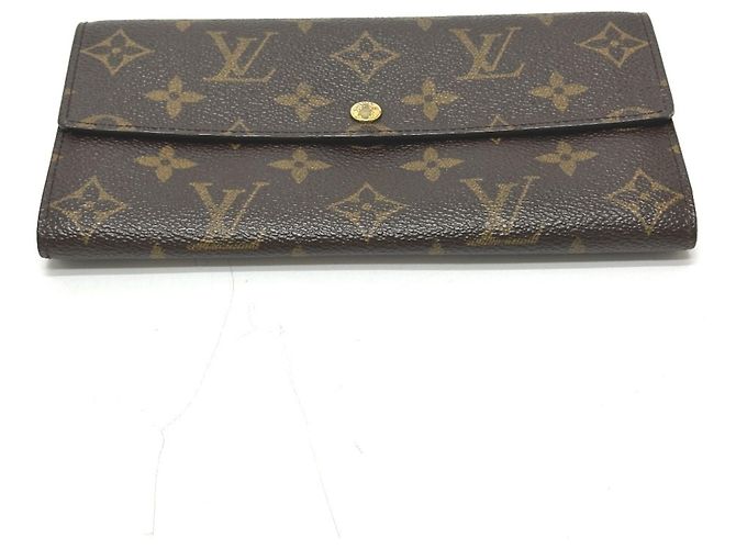 Louis Vuitton Monogram Long Wallet Braun Monogramm - Ansicht 3