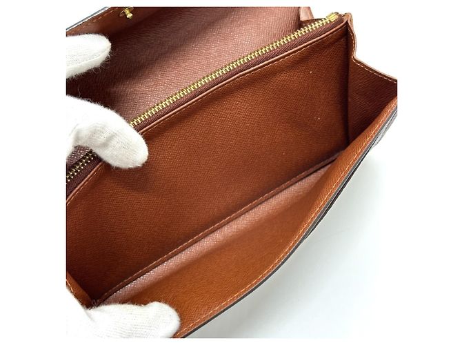 Louis Vuitton Monogram Long Wallet Braun Monogramm - Ansicht 9