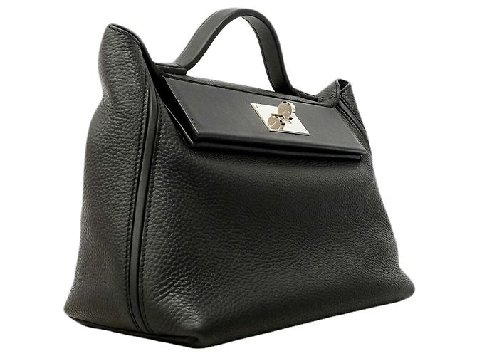 Hermès Borsa Hermes Vingt-Châtre 29 Nero - vista 2