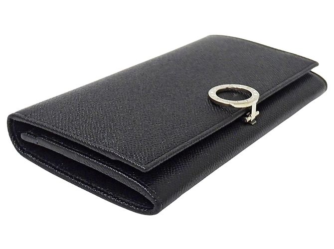 Bulgari Bvlgari Men's Long Leather Wallet Black - view 3