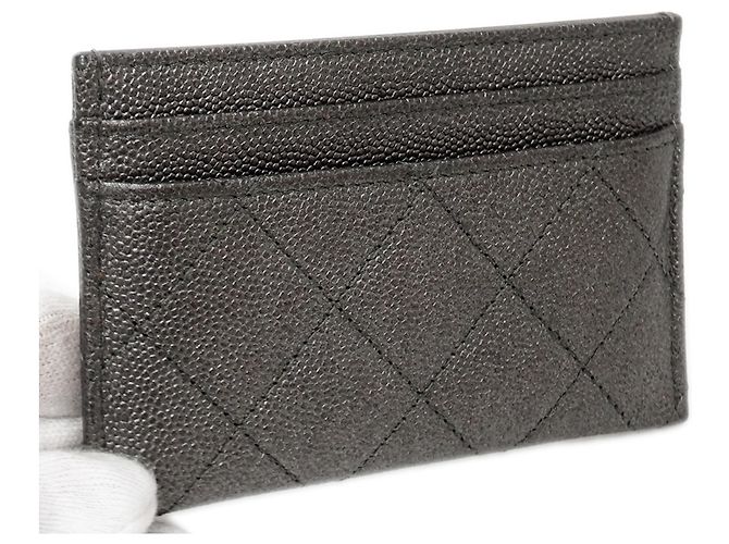Tarjetero Matelassé CC Filigree Chanel Castaño Metálico - vista 10