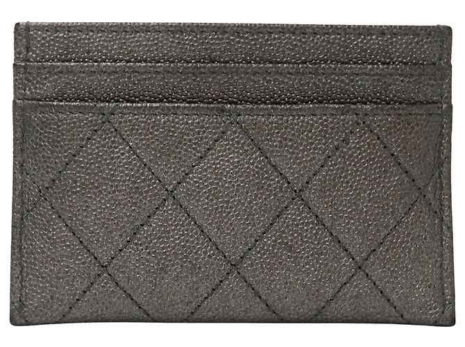 Tarjetero Matelassé CC Filigree Chanel Castaño Metálico - vista 2