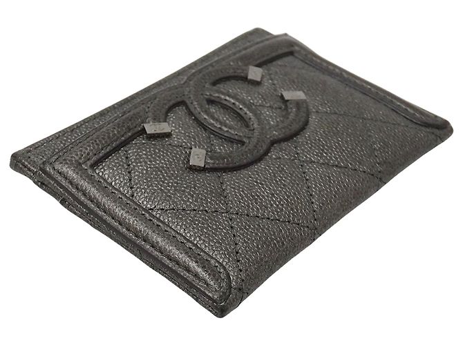 Tarjetero Matelassé CC Filigree Chanel Castaño Metálico - vista 3