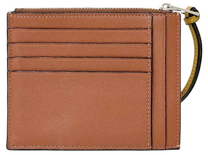 Monedero para mujer Loewe Castaño Amarillo - vista 2