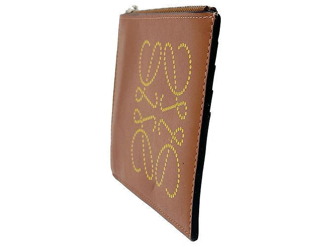 Monedero para mujer Loewe Castaño Amarillo - vista 4