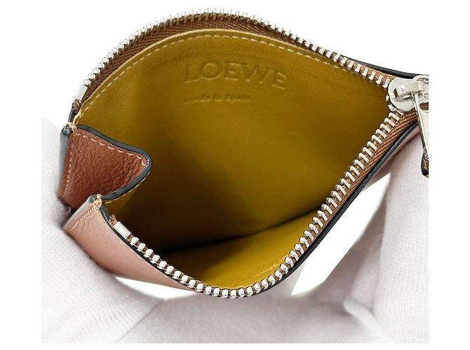Monedero para mujer Loewe Castaño Amarillo - vista 5
