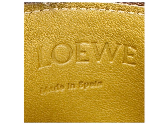 Monedero para mujer Loewe Castaño Amarillo - vista 6