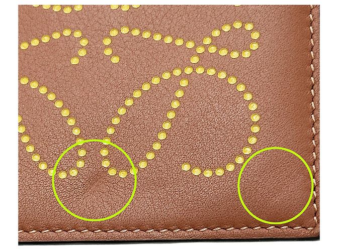 Monedero para mujer Loewe Castaño Amarillo - vista 7