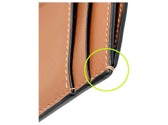 Monedero para mujer Loewe Castaño Amarillo - vista 8