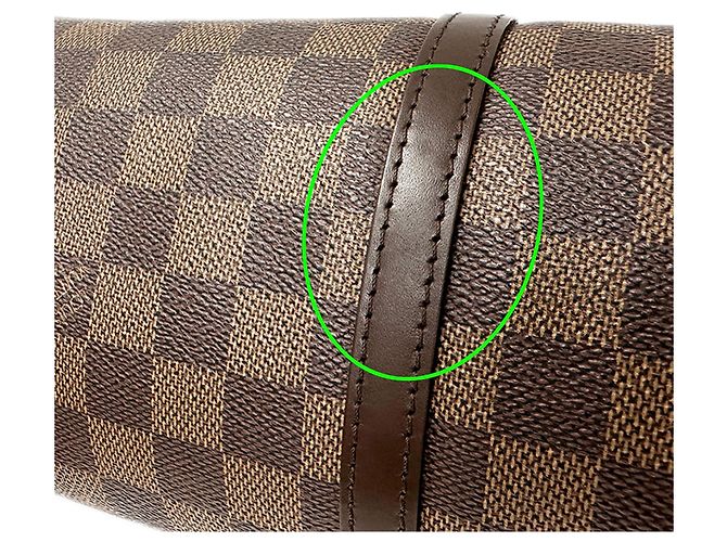Borsa Louis Vuitton Papillon PM Marrone Damier ebene - vista 10