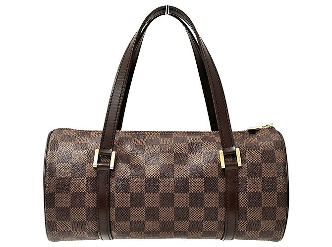 Borsa Louis Vuitton Papillon PM Marrone Damier ebene - vista 2