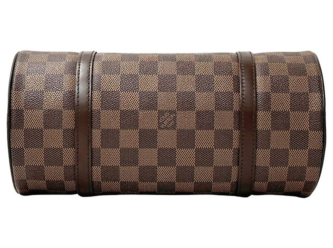 Borsa Louis Vuitton Papillon PM Marrone Damier ebene - vista 3