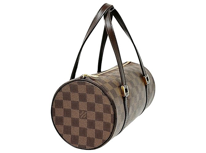 Borsa Louis Vuitton Papillon PM Marrone Damier ebene - vista 4