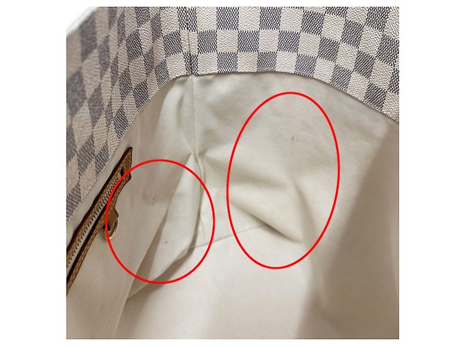 Borsa Louis Vuitton Damier Azur - vista 7