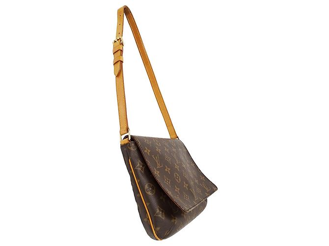 Borsa a tracolla in tela Monogram Louis Vuitton Marrone Monogramma - vista 5