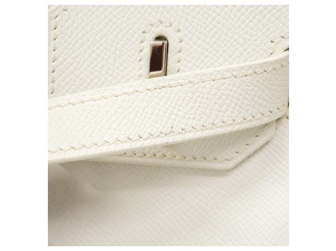Hermès Borsa Hermes Birkin 30 Bianca Bianco - vista 12