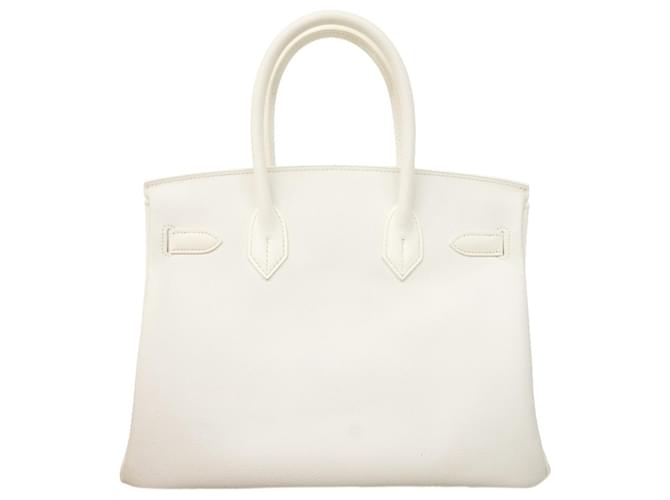 Hermès Borsa Hermes Birkin 30 Bianca Bianco - vista 14