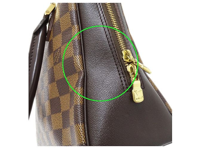 Borsa Louis Vuitton Damier Brera Marrone Damier ebene - vista 10