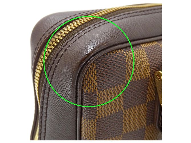 Borsa Louis Vuitton Damier Brera Marrone Damier ebene - vista 9