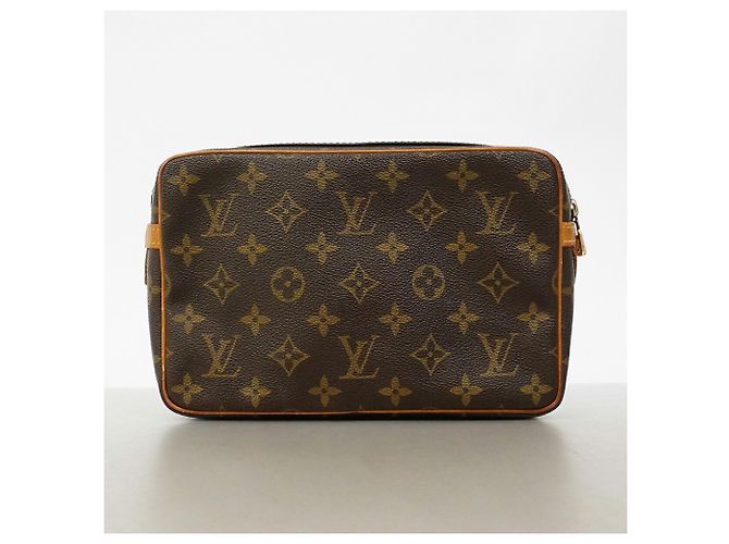 Clutch Louis Vuitton Monogram Compiegne 23 Marrone - vista 11