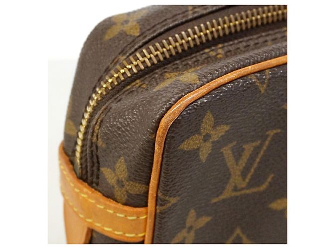 Clutch Louis Vuitton Monogram Compiegne 23 Marrone - vista 7