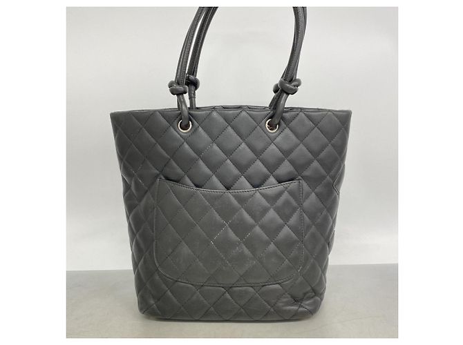 Borsa Tote Chanel Cambon in agnello Nero - vista 11