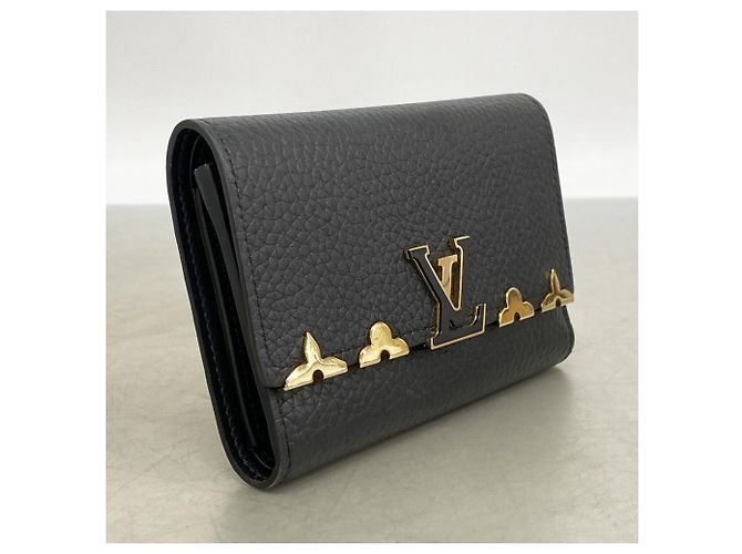 Louis Vuitton Bi-Fold Wallet aus Taurillon-Leder Schwarz - Ansicht 2
