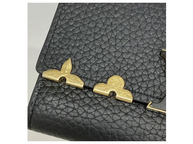 Louis Vuitton Bi-Fold Wallet aus Taurillon-Leder Schwarz - Ansicht 6
