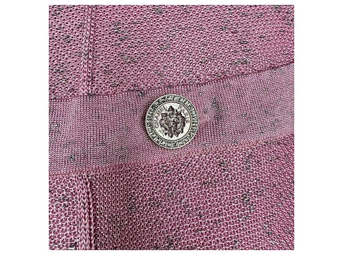 Timeless Pantalones de pierna ancha Chanel en algodón rosa - vista 3