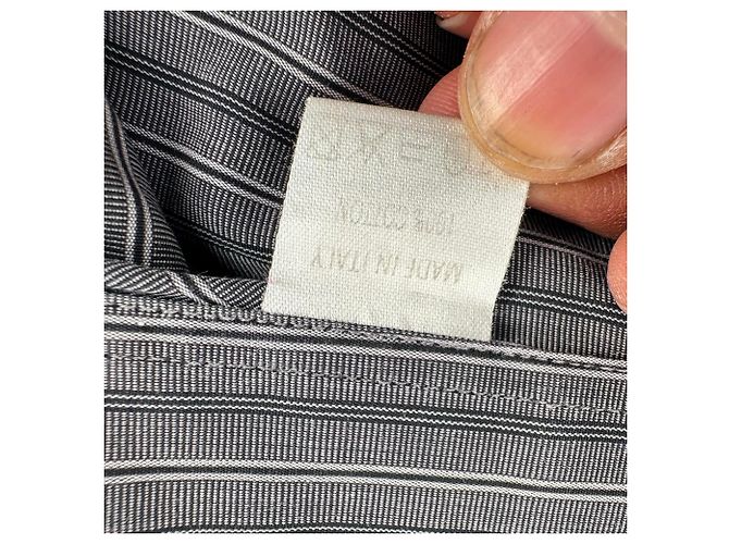 Camicia Gucci a righe con bottoni in cotone grigio - vista 7