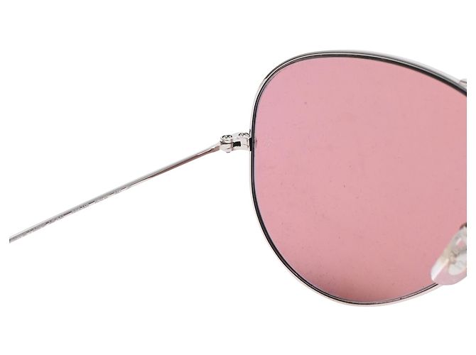 Ray-Ban Occhiali da sole Rayban Aviator in metallo argento - vista 10