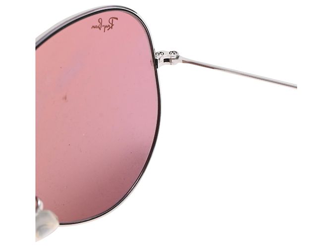 Ray-Ban Occhiali da sole Rayban Aviator in metallo argento - vista 11