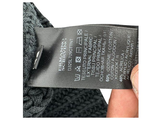 Ermanno Scervino Strickoberteil ohne Ärmel mit Rollkragen aus schwarzer Baumwolle - Ansicht 7