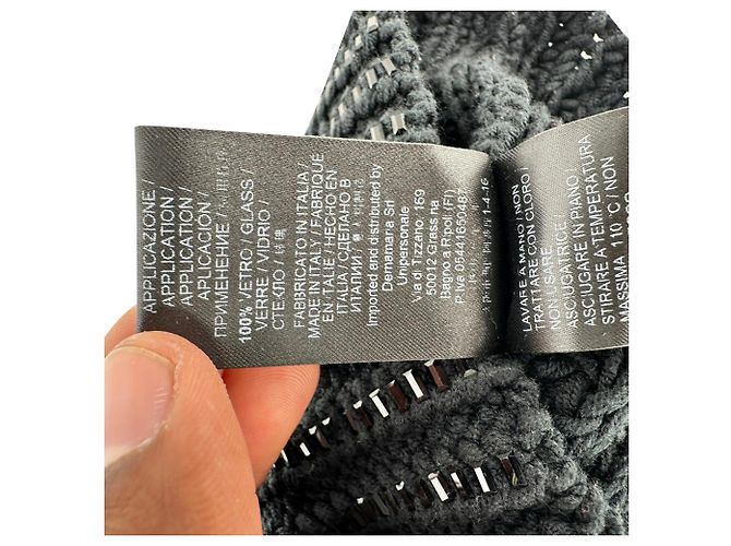 Ermanno Scervino Strickoberteil ohne Ärmel mit Rollkragen aus schwarzer Baumwolle - Ansicht 8