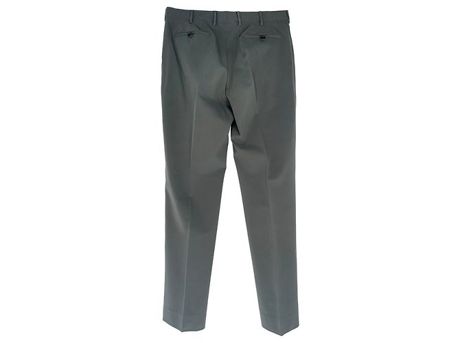 Pantaloni a gamba dritta Prada in poliestere oliva Verde Verde oliva - vista 2